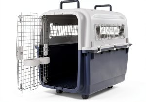 Dog Crate OLIXIS Sturdy Plastic Travel Carrier-0
