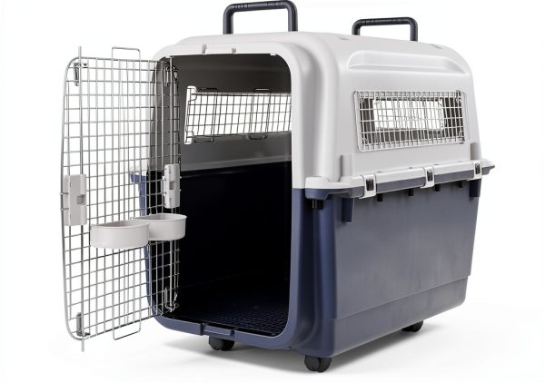 Dog Crate OLIXIS Sturdy Plastic Travel Carrier-0