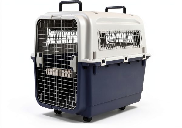 Dog Crate OLIXIS Sturdy Plastic Travel Carrier-2