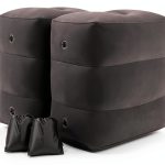 Rewondah Inflatable Foot Rest PVC Flocking Travel Pillow-0