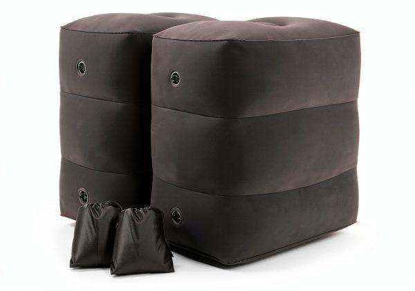 Rewondah Inflatable Foot Rest PVC Flocking Travel Pillow-0