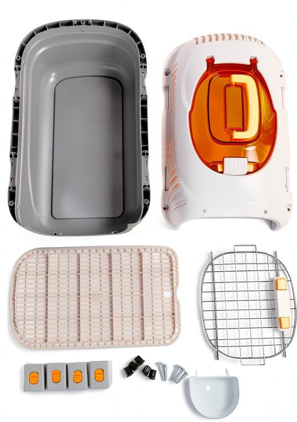 Asixxsix Pet Carrier Hard Shell Travel Crate-5