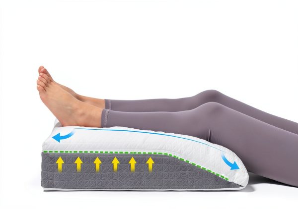 Baibu Leg Elevation Pillow Memory Foam Wedge for Adults-3