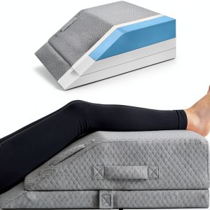 KingPavonini Leg Wedge Pillow Adjustable Memory Foam Support-0