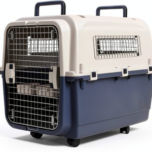 Elevon Sturdy Plastic Dog Crate Carrier-0