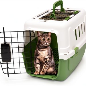 MIRAMINGLE Durable Travel Pet Carrier Hard Sided-0