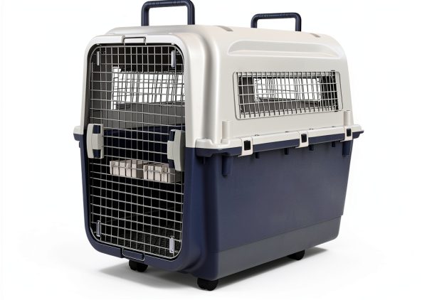Dog Crate OLIXIS Sturdy Plastic Travel Carrier-1