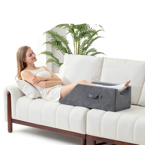 MEGCXIT Leg Elevation Pillow Memory Foam Wedge Recovery-6