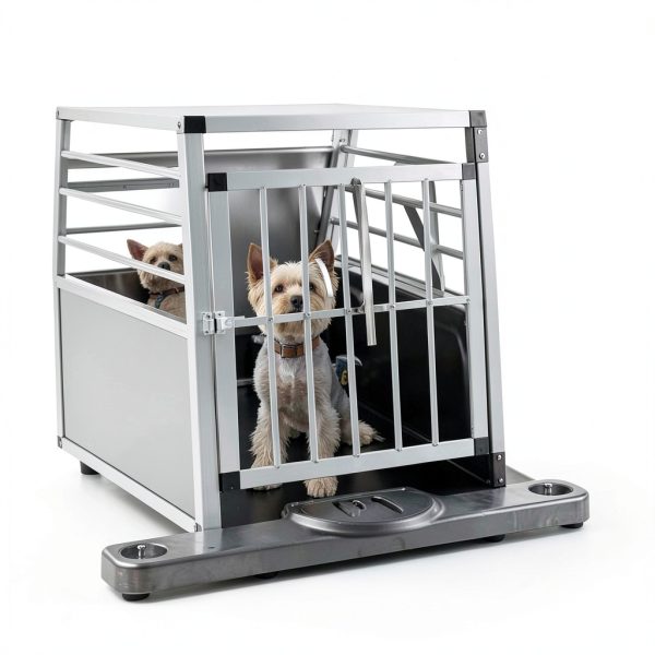 AMNOOI SE16 Pet Crate Durable Aluminum MDF Dog Carrier-5