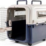 OLIXIS Sturdy Plastic Dog Crate Carrier - Airline Approved-0