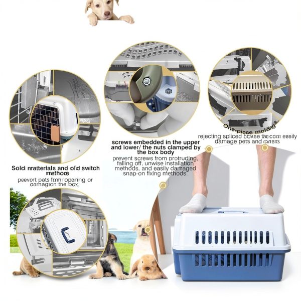 LLGJ Dog Hard-Sided Carrier for Pets up to 23 Pounds-4