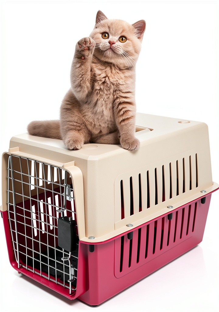 KARMAS PRODUCT pet carrier placed in an airplane cabin