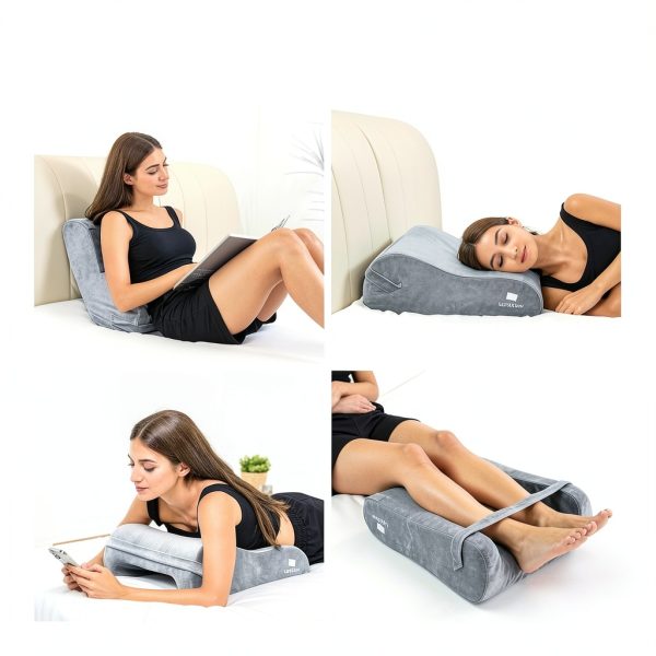 LightEase Leg Elevation Pillow Memory Foam Ergonomic Design-7