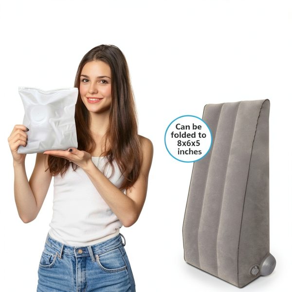 Inmoredo Inflatable Leg Pillow Portable Recovery Support-5