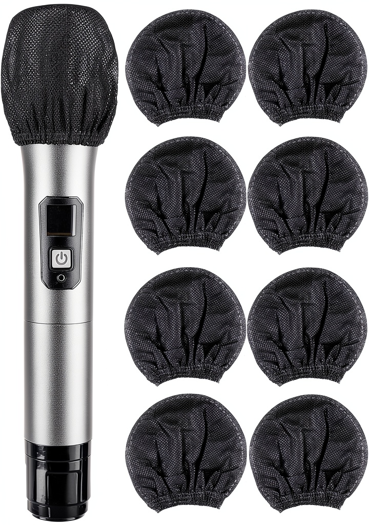 Black Handheld Microphone Windshield