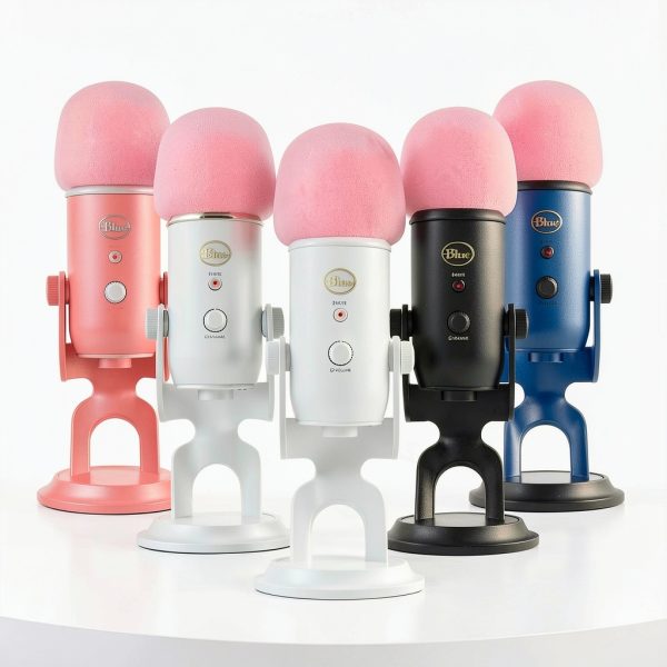 Blue Yeti Pop Filter Foam Pink by Pavo Memory Foam-6