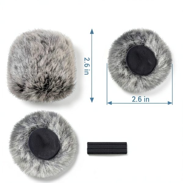Furry Windscreen Cubilux Mic Cover Soft Foam-3