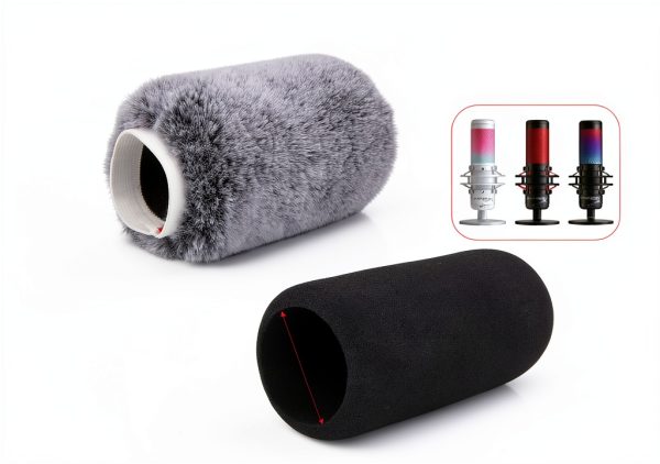 QuadCast Pop Filter Furry Windshield by HyperX-2