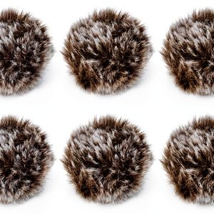 Cubilux Furry Mic Windcover 6 Pack Mini Lavalier-0