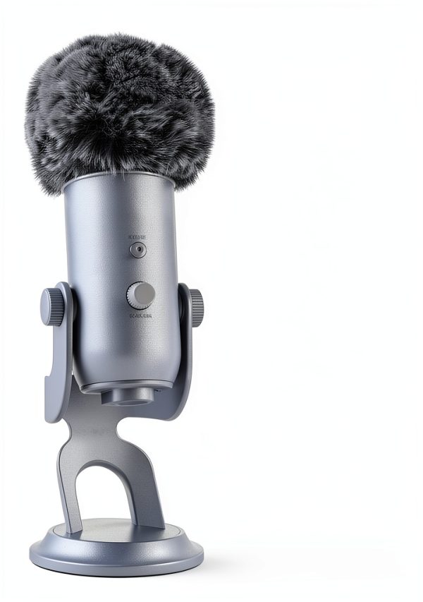 Hufopik Microphone Windscreen Furry Foam Cover Black Gray 3.1x3x2.45in-3