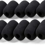 SUMAJU Mini Microphone Windscreen Foam Cover Black 30x22mm-0