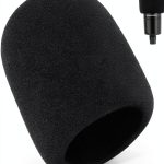 AudioTech Foam Pop Filter - Black Foam Mic Shield for AT Series-0