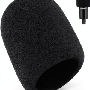 AudioTech Foam Pop Filter - Black Foam Mic Shield for AT Series-0
