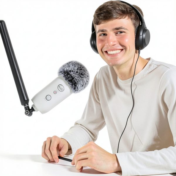 Blue Yeti Foam & Furry Windscreen - Sponge Pop Filter & Dead Cat-6