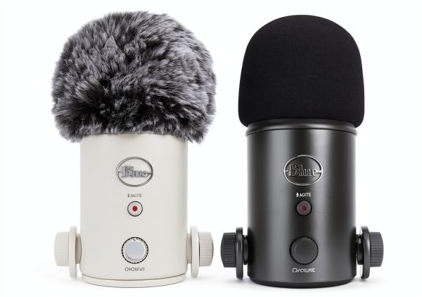 Blue Yeti Foam & Furry Windscreen - Sponge Pop Filter & Dead Cat-0