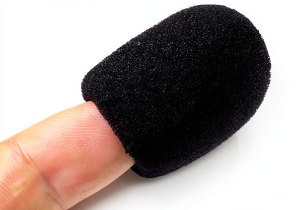 SUMAJU Mini Microphone Windscreen Foam Cover Black 30x22mm-4