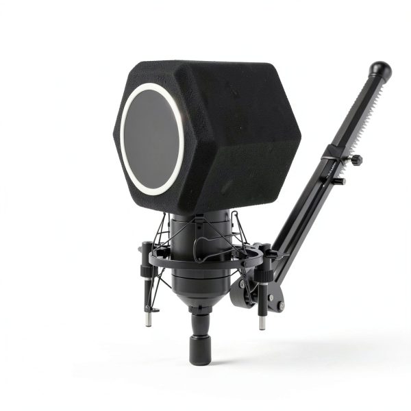 Microphone Isolation Ball ProAudio High-Density Foam Medium Black-2