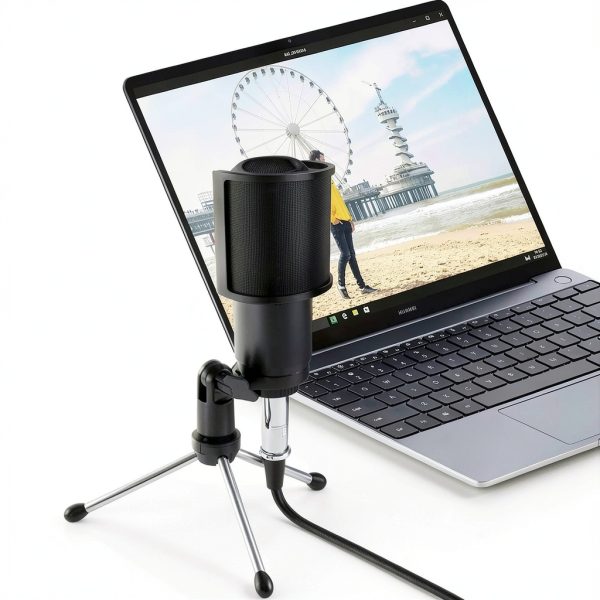 Pop Filter PEMO Microphone Three Layer Design 45 mm to 61 mm-5
