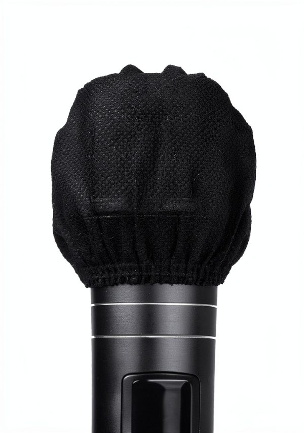 MicCover Disposable Black Mic Windscreen by ProSound 240 Pack-3