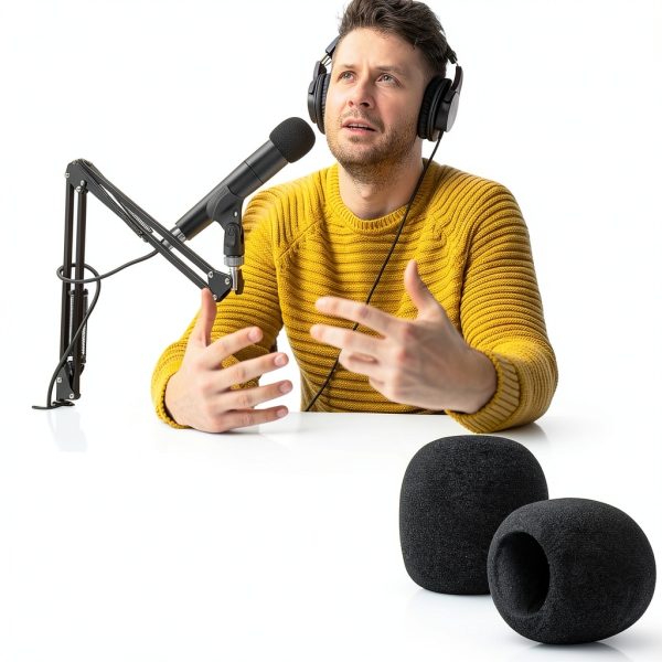 ChromLives Shure SM57 Microphone Windscreen 6 Pack Foam Pop Filter-6