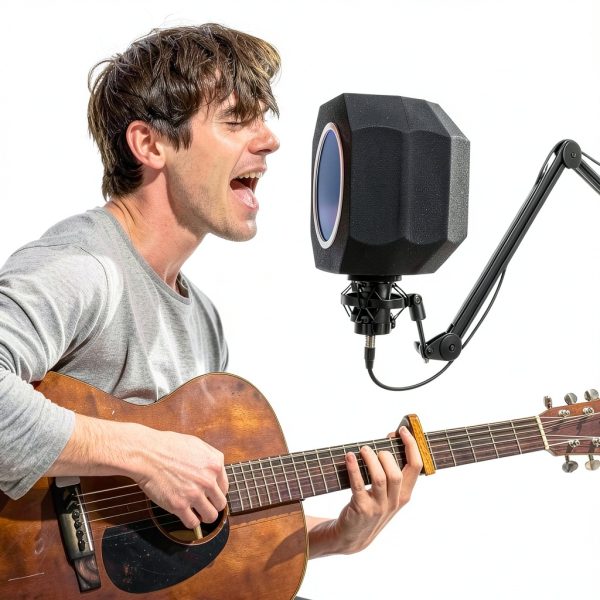 Ktondic Mic Isolation Shield Pop Filter with Acoustic Foam PF8-5