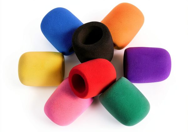 Microphone Windscreen Foam Cover 8 Pack Multi-Color by ChromLives-0