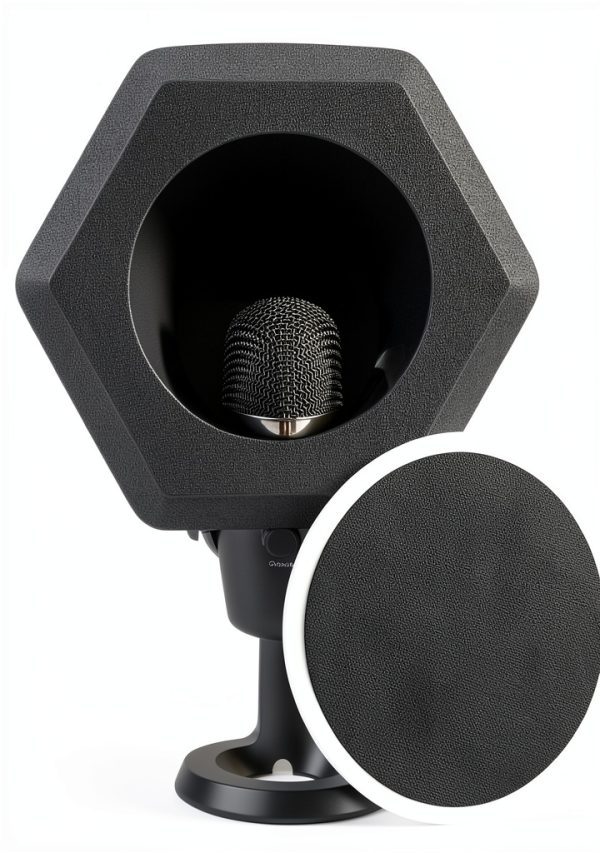 Microphone Isolation Ball ProAudio High-Density Foam Medium Black-0