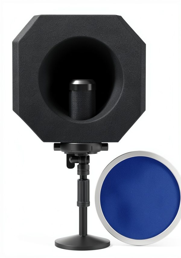 Ktondic Mic Isolation Shield Pop Filter with Acoustic Foam PF8-7