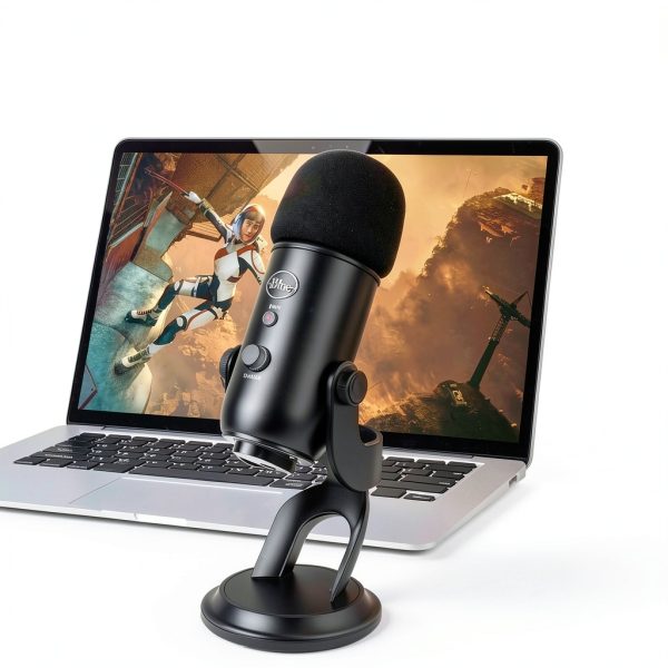 Blue Yeti Foam & Furry Windscreen - Sponge Pop Filter & Dead Cat-5