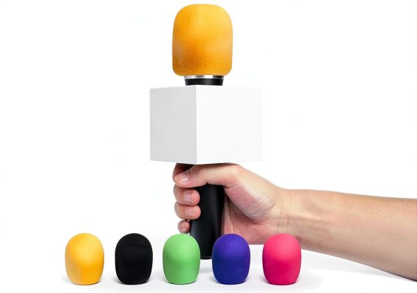 HTX Microphone Windscreen Set 6 Pack Foam Covers 2.8x2.4in Colorful-2