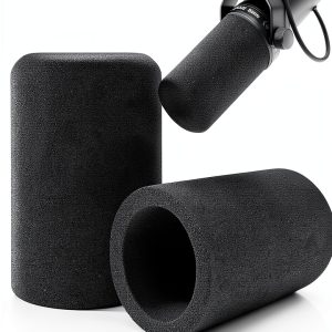 ChromLives Windscreen for Shure SM7B Foam Mic Cover 2 Pack-0