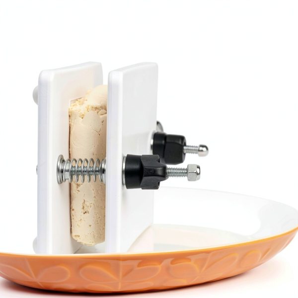 Extra Firm Tofu Press by Healthy Express Curved Plate 2-Post 2-Spring-6