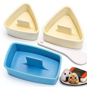 Onigiri Mold 3 Pack TAORISH Rice Ball Press – Non‑Stick Plastic-0