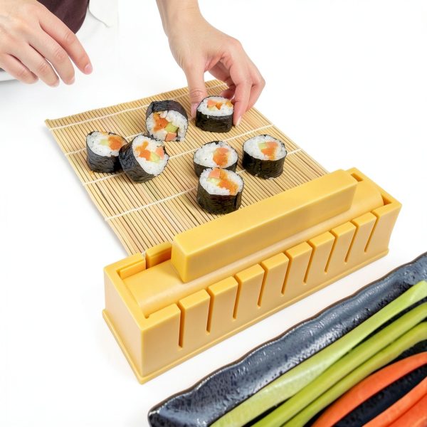 Sushi Maker Bestbuy Sushi Mold Set Round 8.3 inch Chopsticks Rest-3