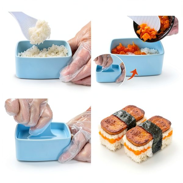 Onigiri Mold 3 Pack TAORISH Rice Ball Press – Non‑Stick Plastic-4