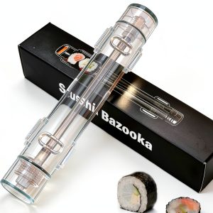 Clear Sushi Bazooka by NTMURIKS - BPA Free Plastic Kit for Easy Rolls-0