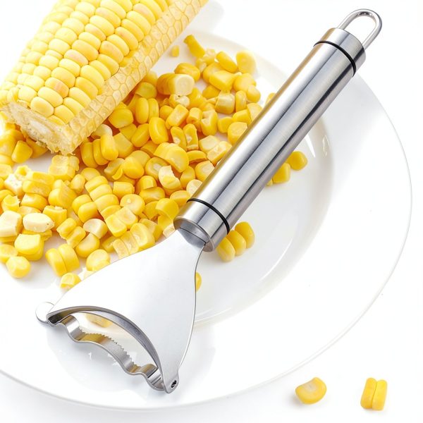 Stainless Steel Corn Kernel Remover by ChefMate - Quick Stripper Tool-3