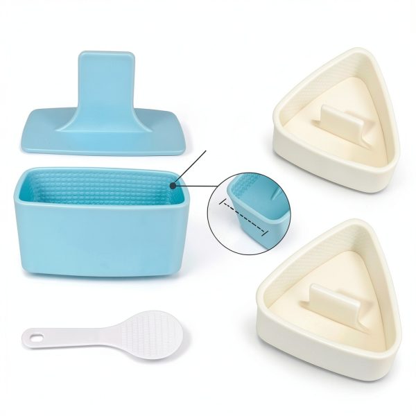 Onigiri Mold 3 Pack TAORISH Rice Ball Press – Non‑Stick Plastic-1