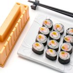 Sushi Maker Bestbuy Sushi Mold Set Round 8.3 inch Chopsticks Rest-0