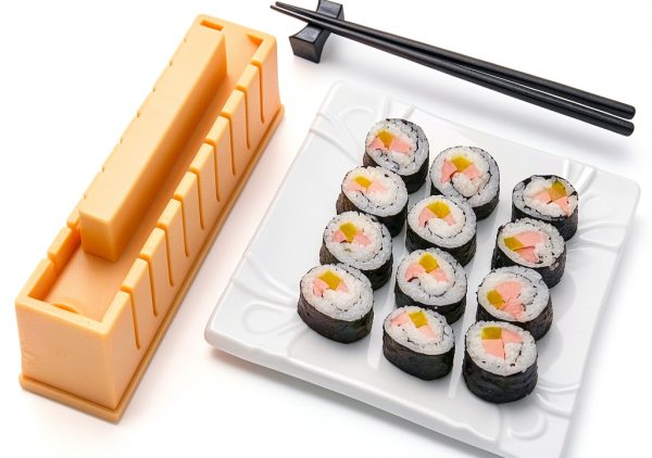 Sushi Maker Bestbuy Sushi Mold Set Round 8.3 inch Chopsticks Rest-0